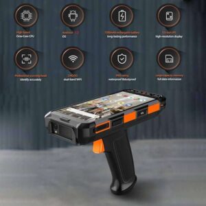PDA Android 13 Handheld Barcode Scanner 1D Laser 2D QR Portable Data Collector UHF RFID Grip Pistol Device WiFi 4G NFC quality - Image 4