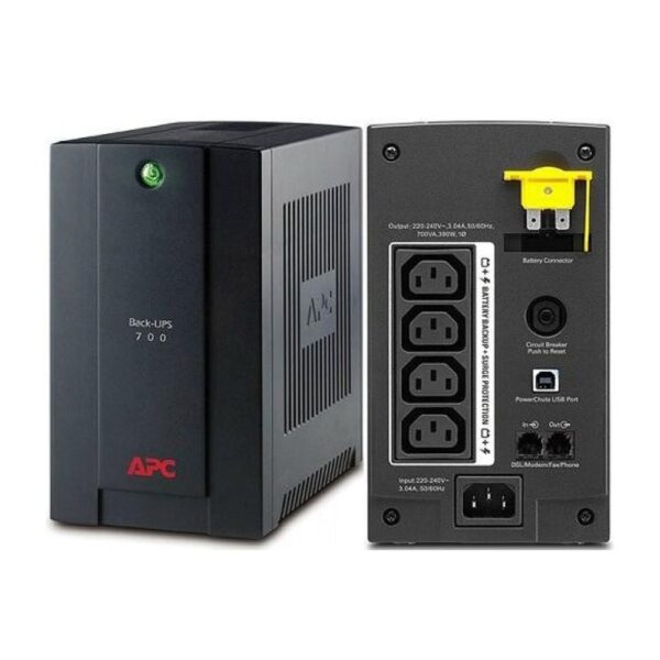 APC 700VA Backup UPS, 700VA 230V AVR IEC Sockets 390Watts/700VA UPS, Quality backup UPS - Image 2