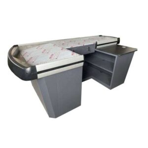 Retail Store Customized Supermarket Cashier Table Cash Modern Desk Checkout Counter - Image 3